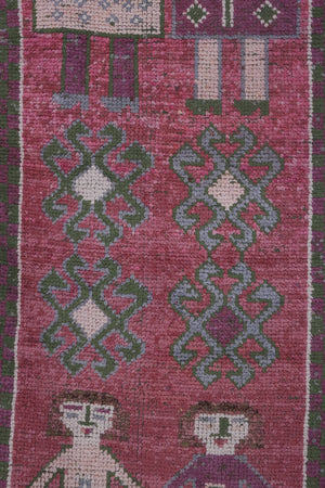 Vintage Turkish Rug 3'1'' x 8'6''