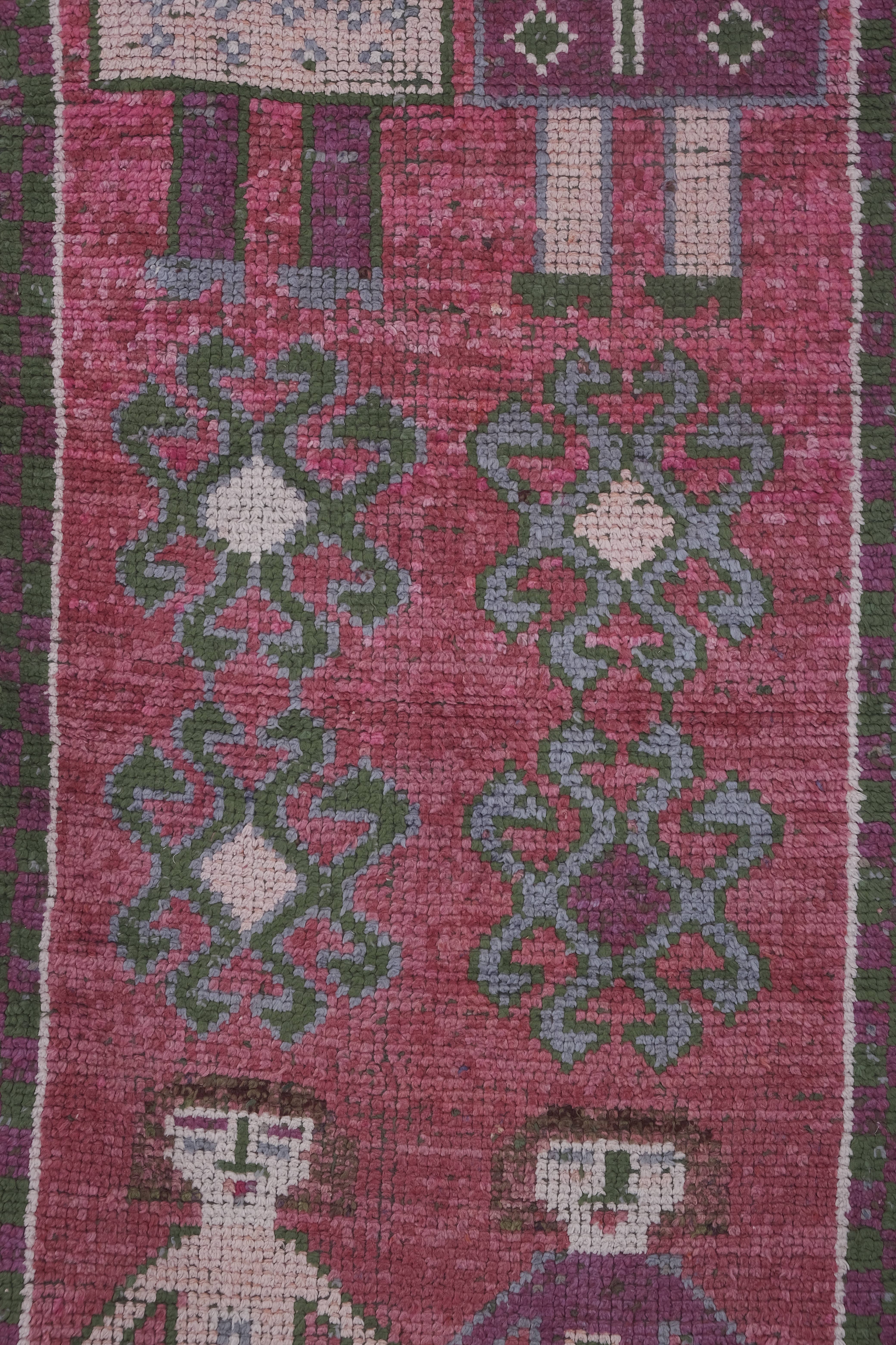 Vintage Turkish Rug 3'1'' x 8'6''