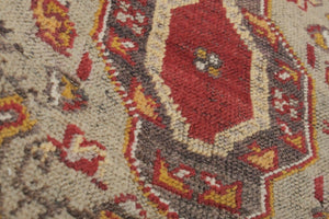 Vintage Turkish Rug 3' x 4'4''