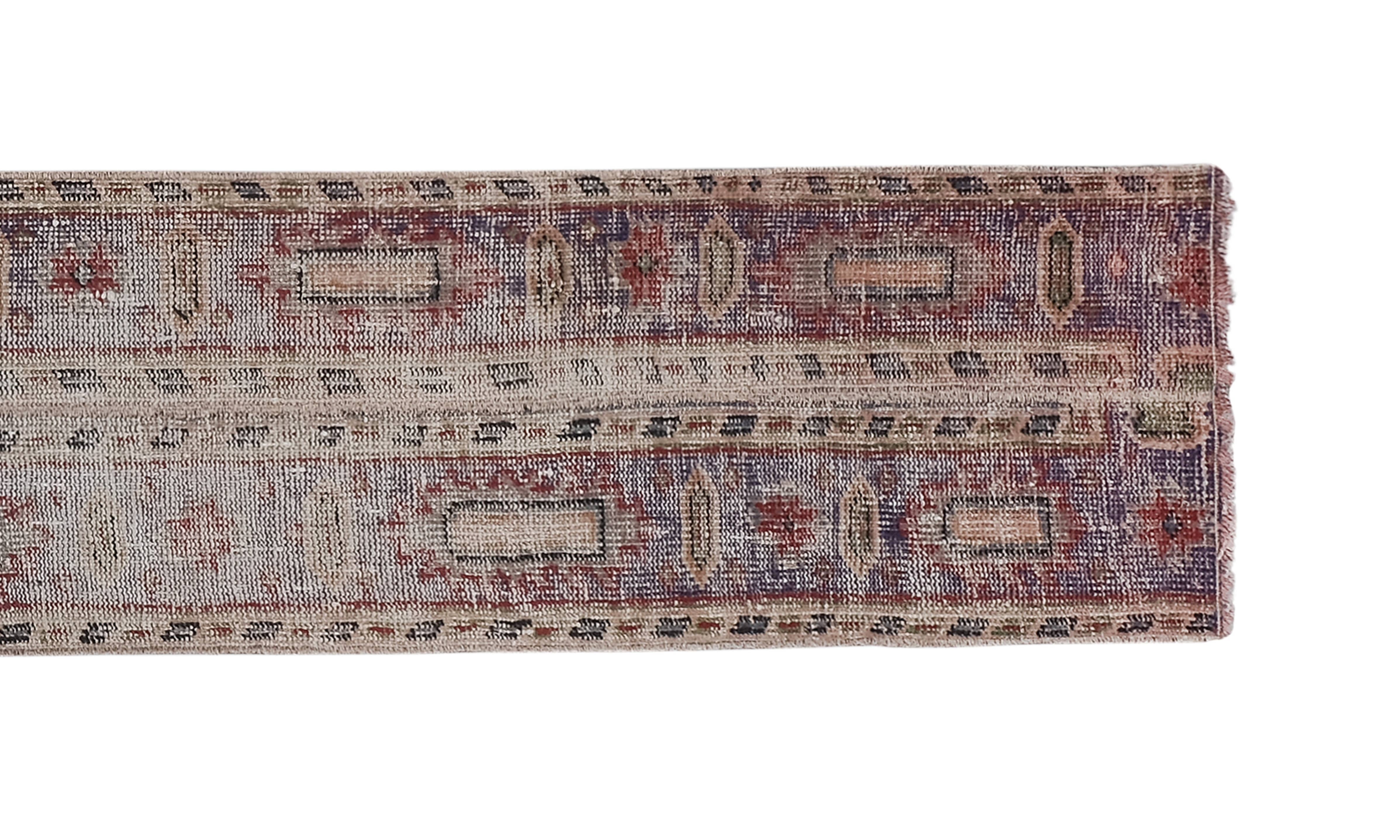 Vintage Kurdish Runner Rug 1'8'' x 9'5''