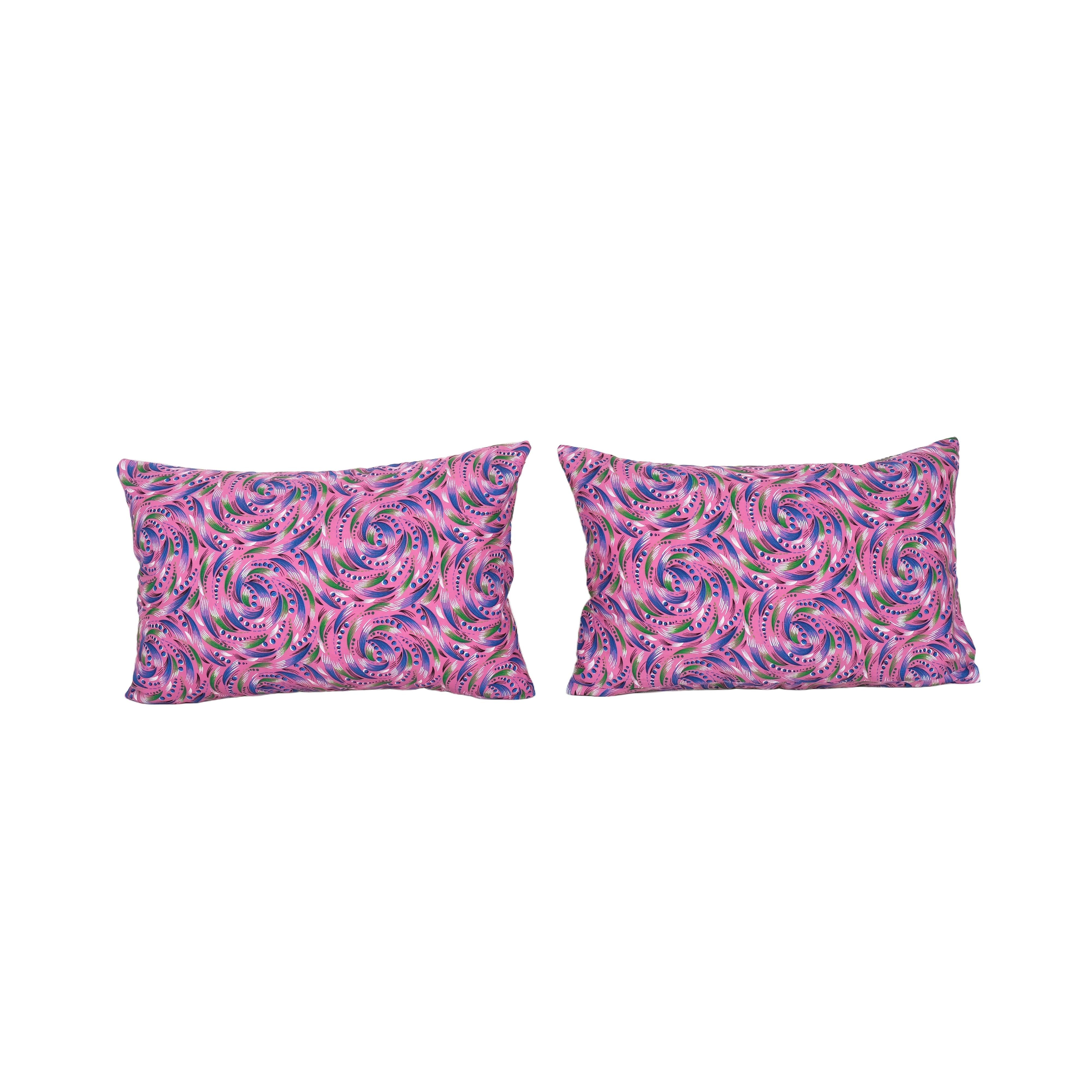Uzbek Roller Printed Pillow Cover Set of 2 | 14'' x 23''
