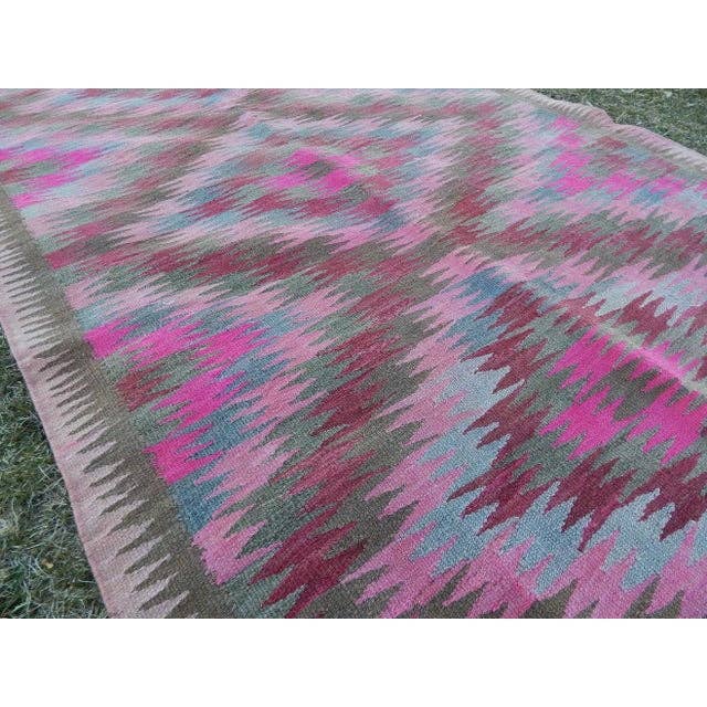 Vintage Caucasian Kilim Runner 3'11'' x 9'6''