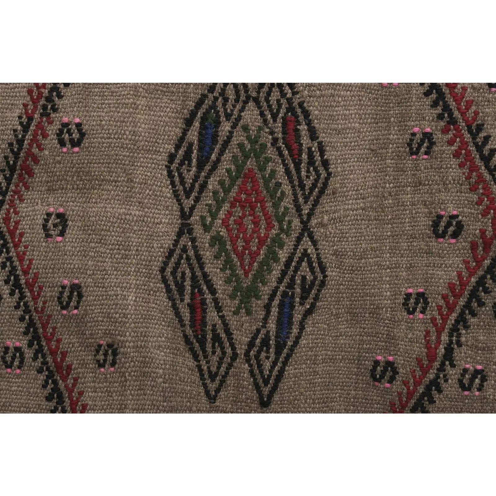 Vintage Turkish Kilim Runner 1'8'' x 12'3''