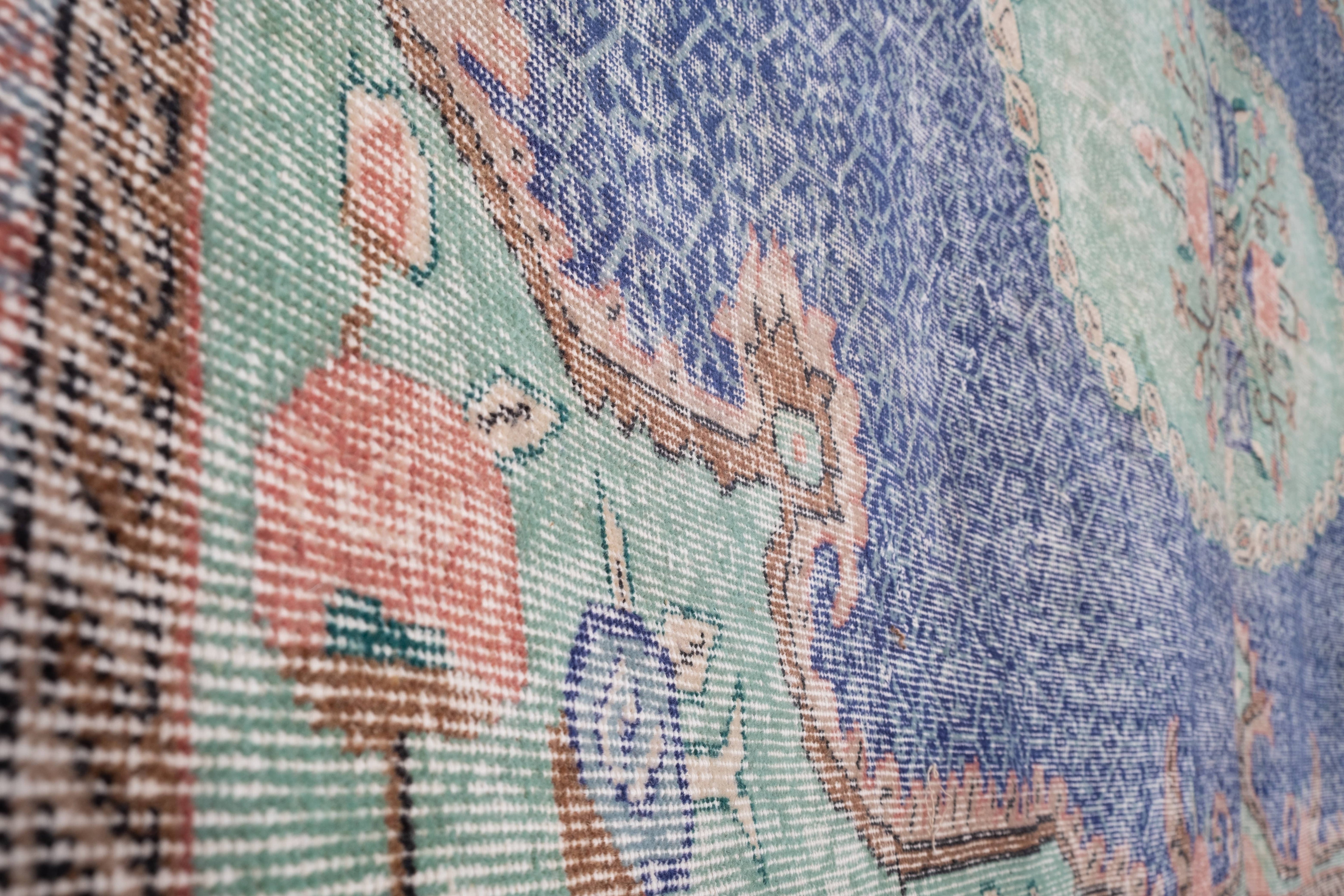 Vintage Oushak Rug 6'4'' x 10'