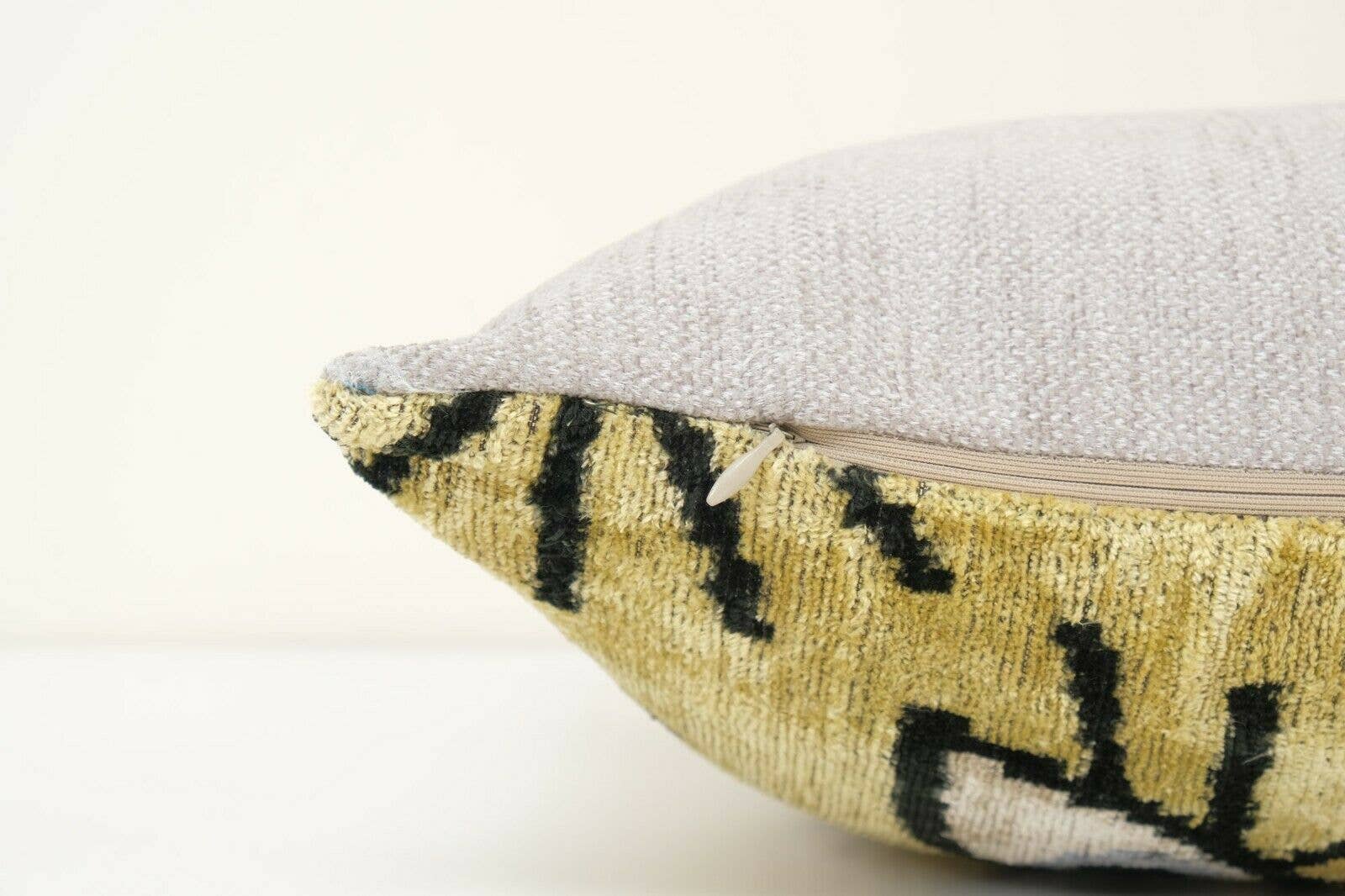 Silk Ikat Velvet Pillow Cover | 16'' x 24''
