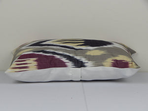 Silk Ikat Velvet Pillow Cover | 12'' x 20''