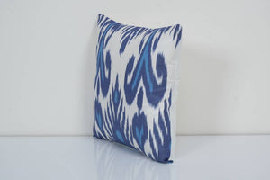 Silk Ikat Velvet Pillow Cover | 14'' x 14''