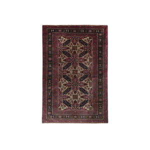 Vintage Caucasian Rug 4'2'' x 6'3''