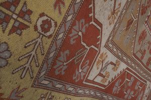Vintage Milas Oushak Rug 6'2'' x 6'6''