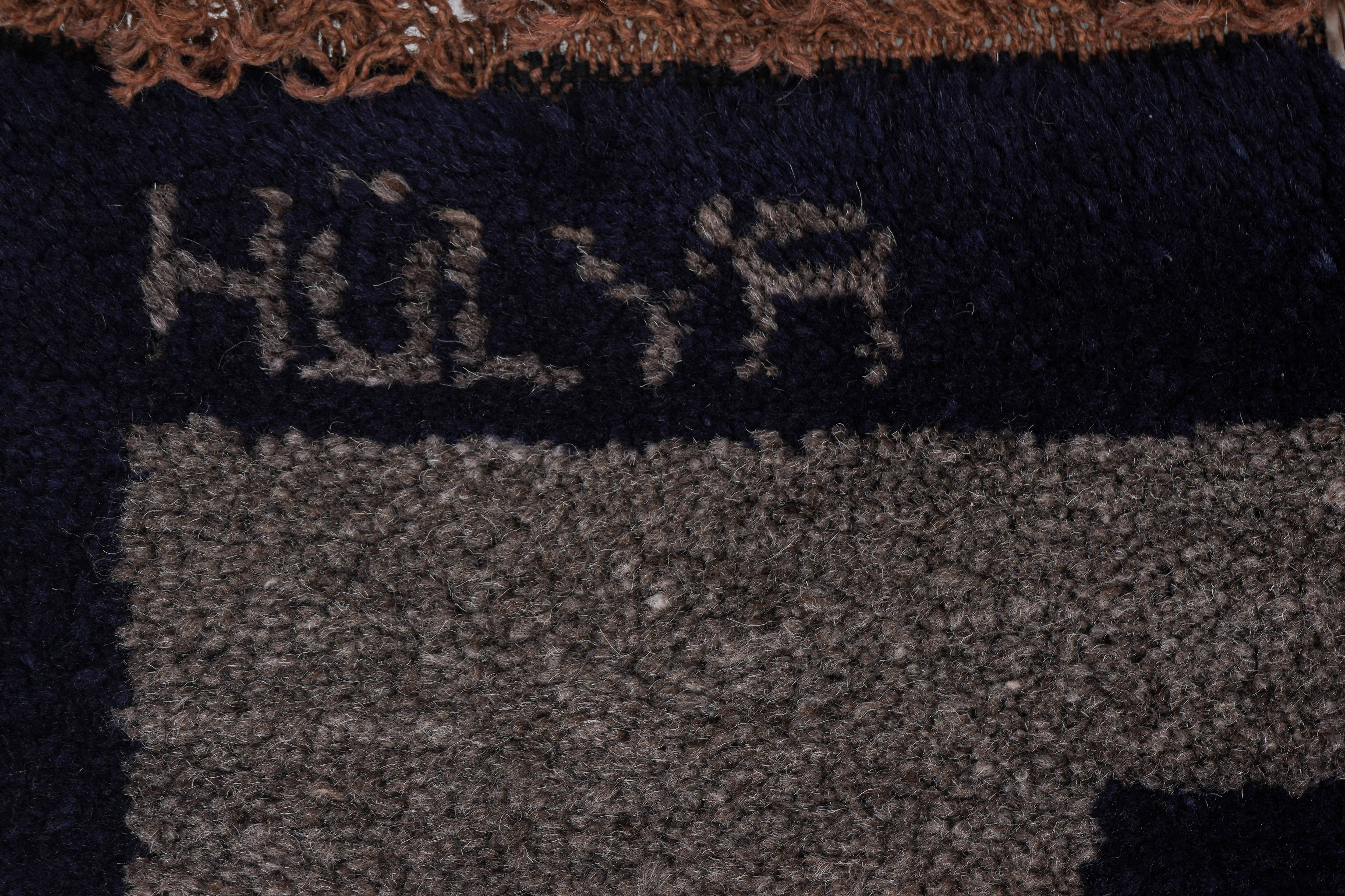 Vintage Turkish Tulu Rug 2'7'' x 6'2''