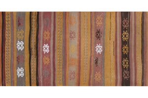 Vintage Turkish Kilim Runner 2'3'' x 8'10''
