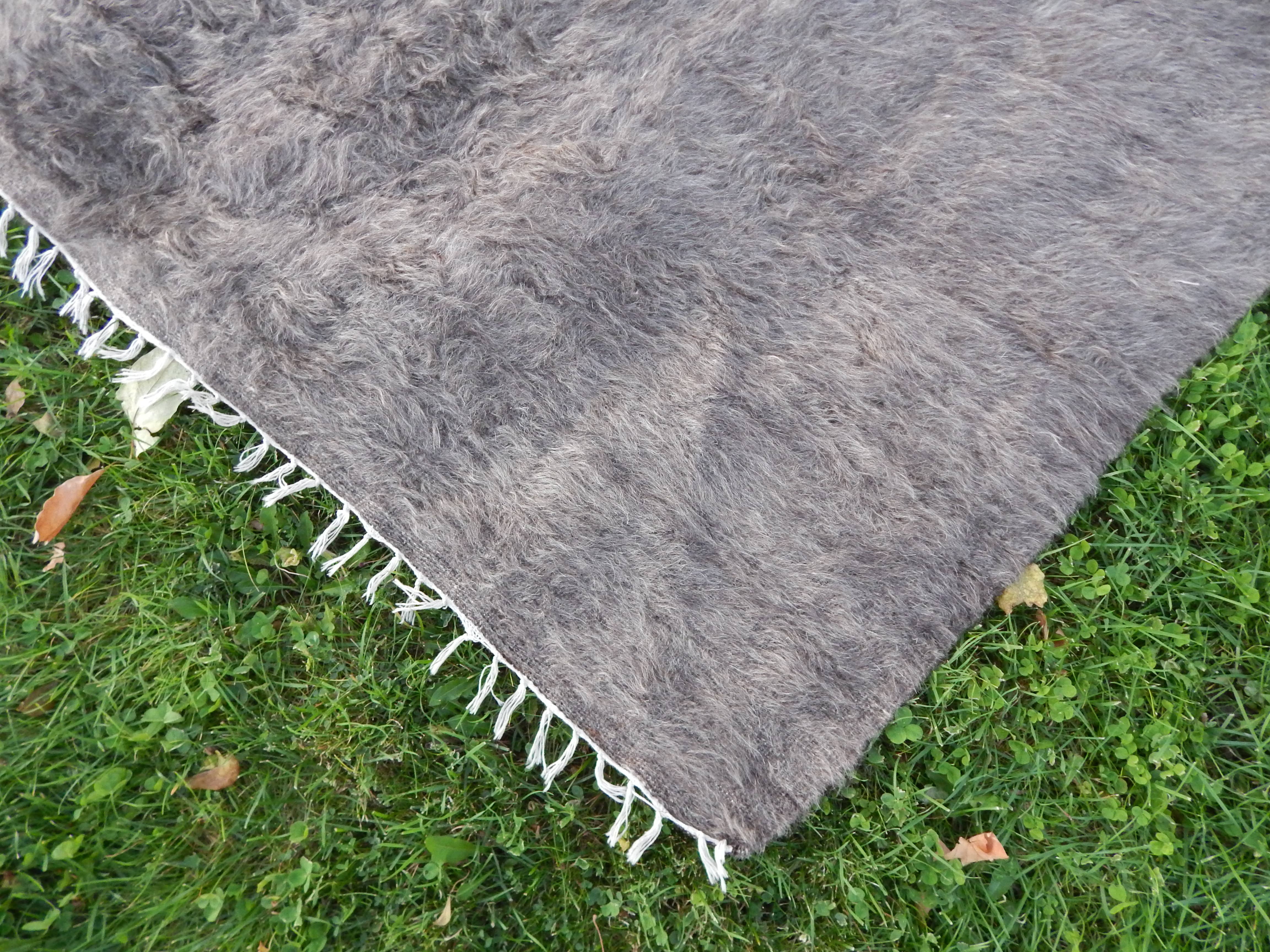 Handwoven Siirt Wool Blanket 4'4'' x 6'7''