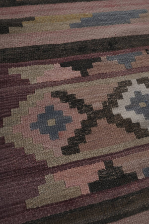 Vintage Turkish Kilim Runner 2'8'' x 24'8''