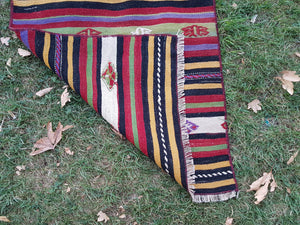 Vintage Turkish Kilim Runner 2'1'' x 20'11''