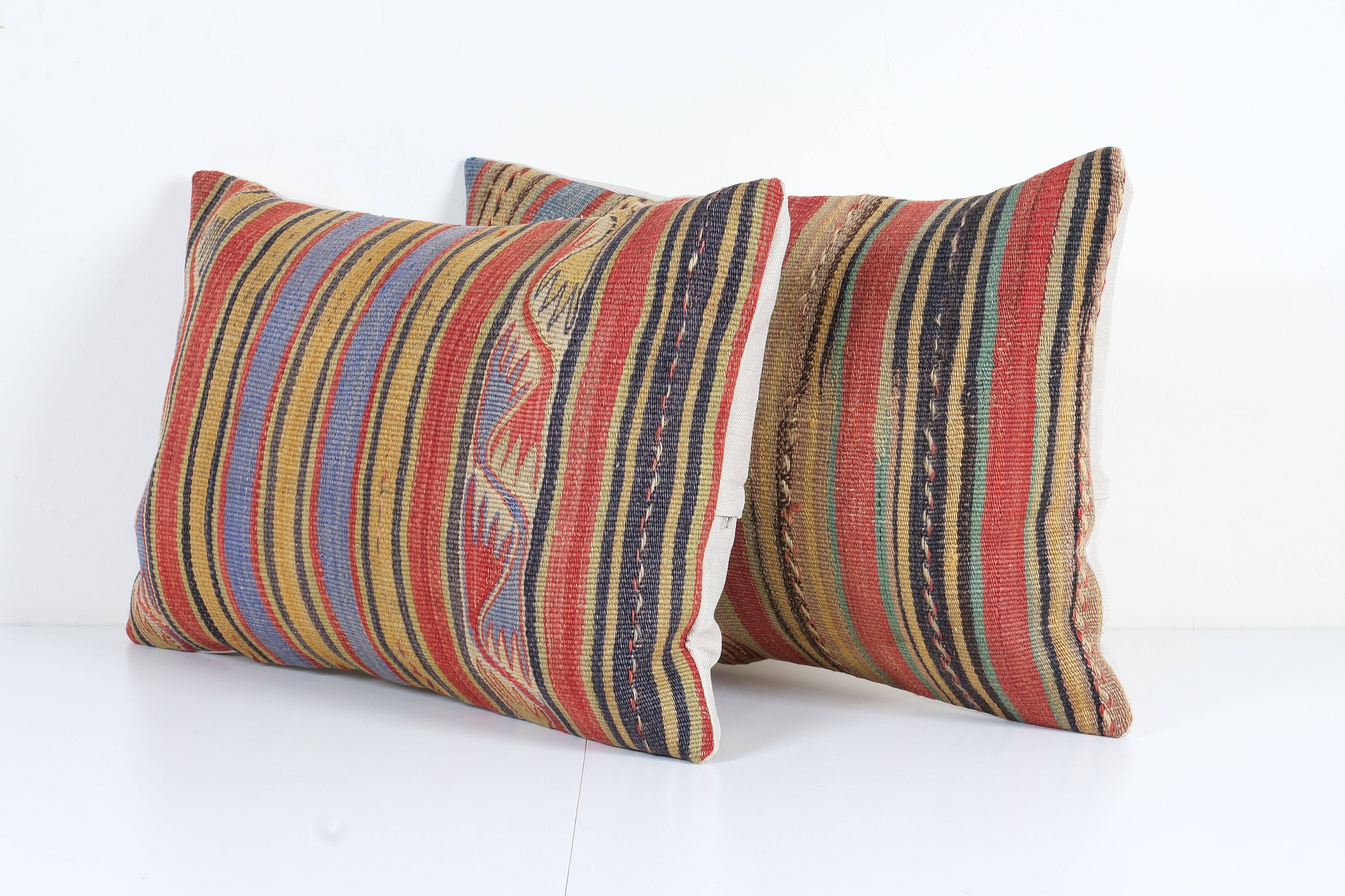 Kilim Pillow Cover Set of 2 | 16'' x 24''