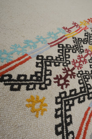 Vintage Turkish Kilim Runner 2'8'' x 16'6''