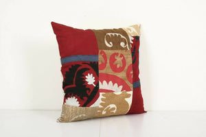 Suzani Patchwork Pillow Cover | 18'' x 18''
