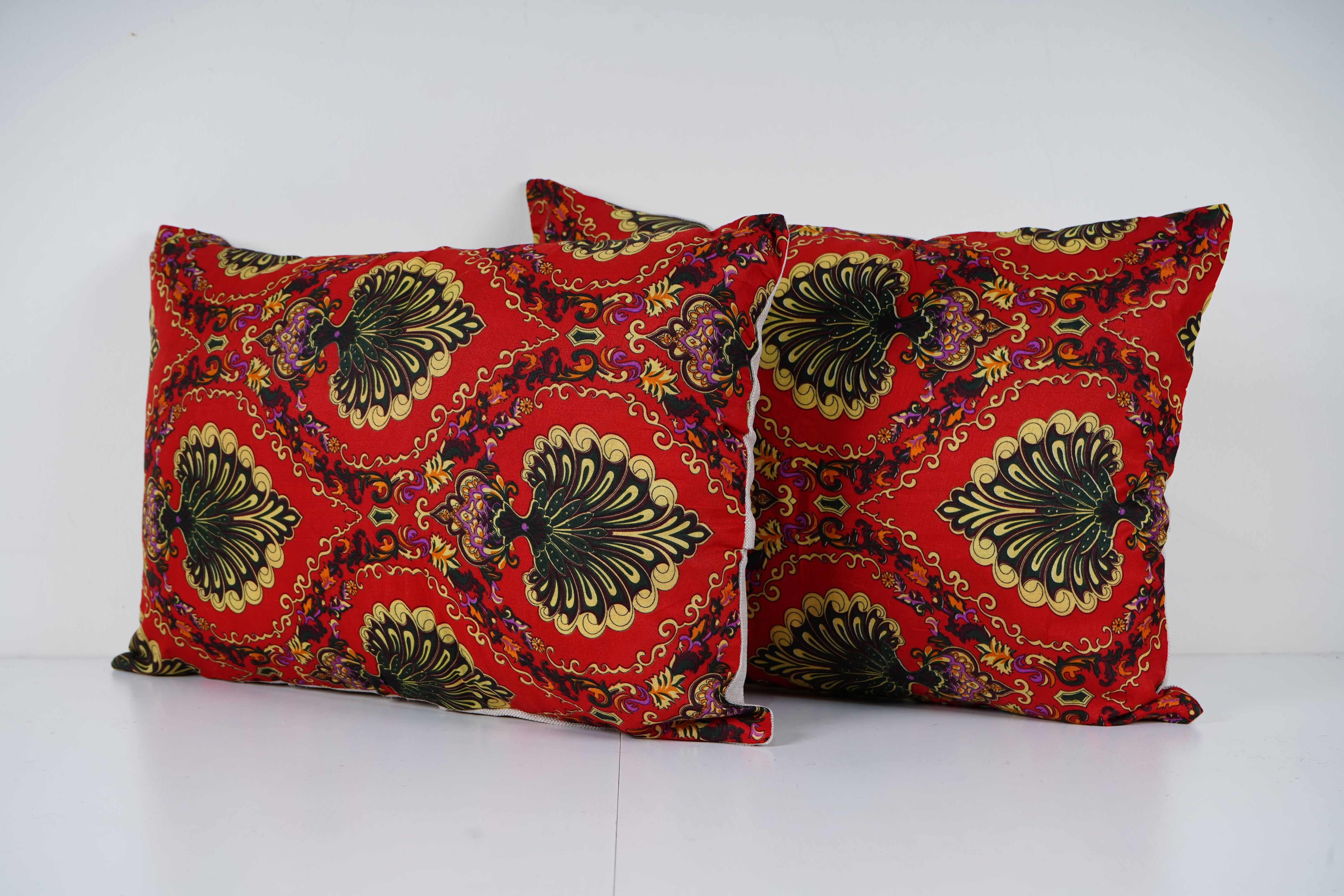 Uzbek Roller Printed Pillow Cover Set of 2 | 16'' x 22''