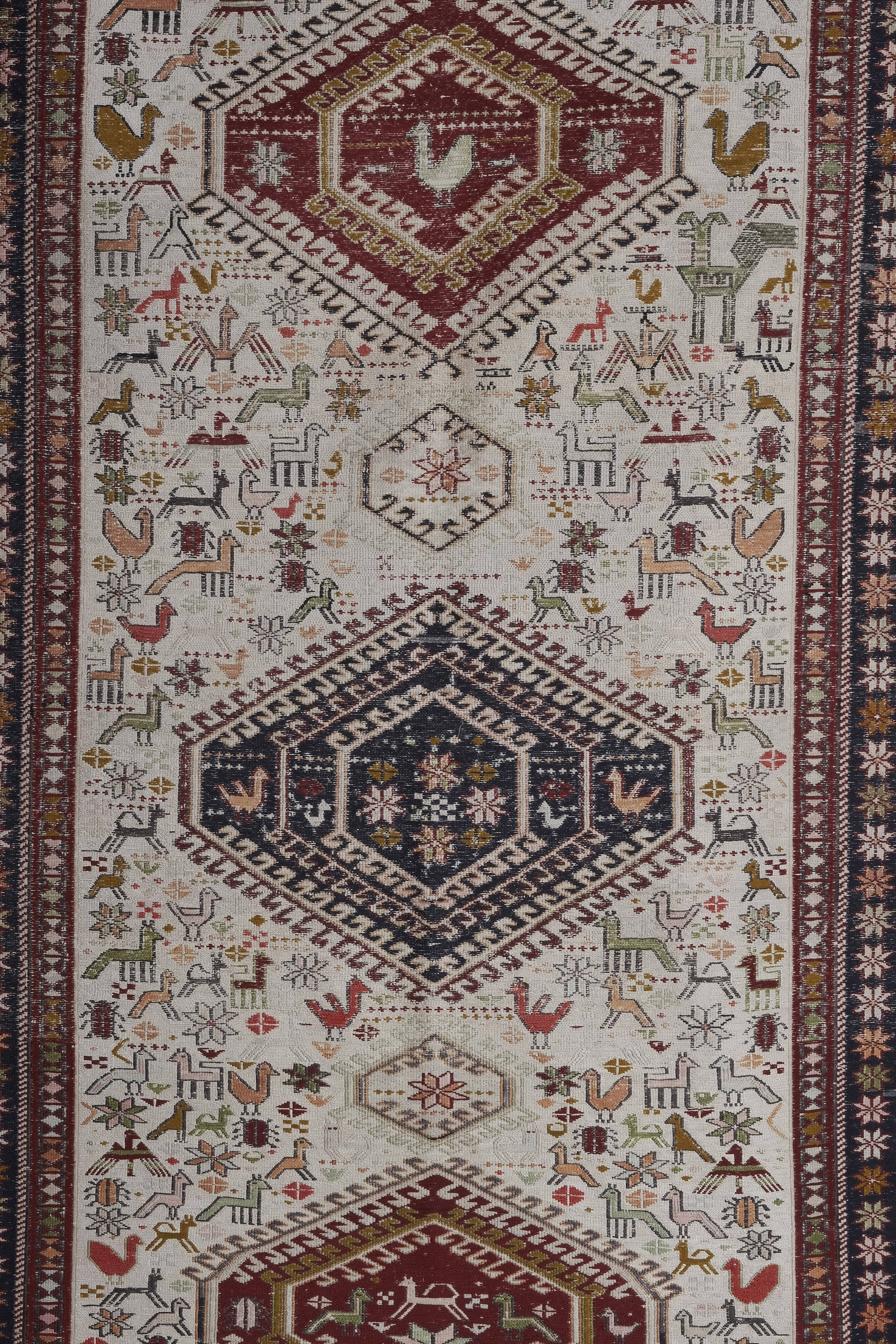 Vintage Turkish Soumac Kilim Rug 3'6'' x 6'1''