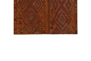 Vintage Turkish Karapinar Kilim Rug 5'5'' x 8'3''
