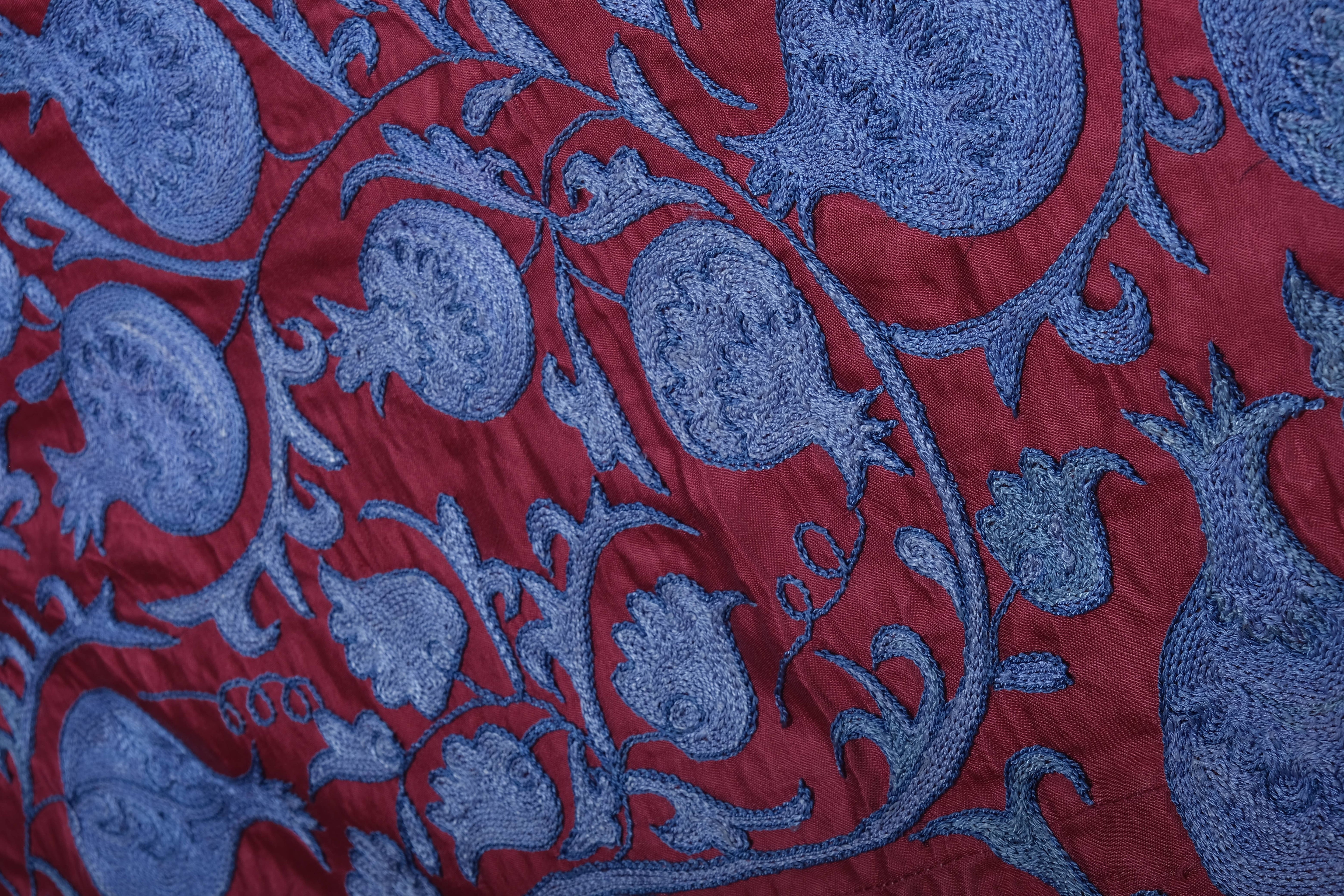 Silk Suzani Wall Hanging & Bedspread 3'1'' x 6'3''