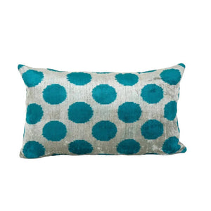 Silk Ikat Velvet Pillow Cover | 16'' x 24''
