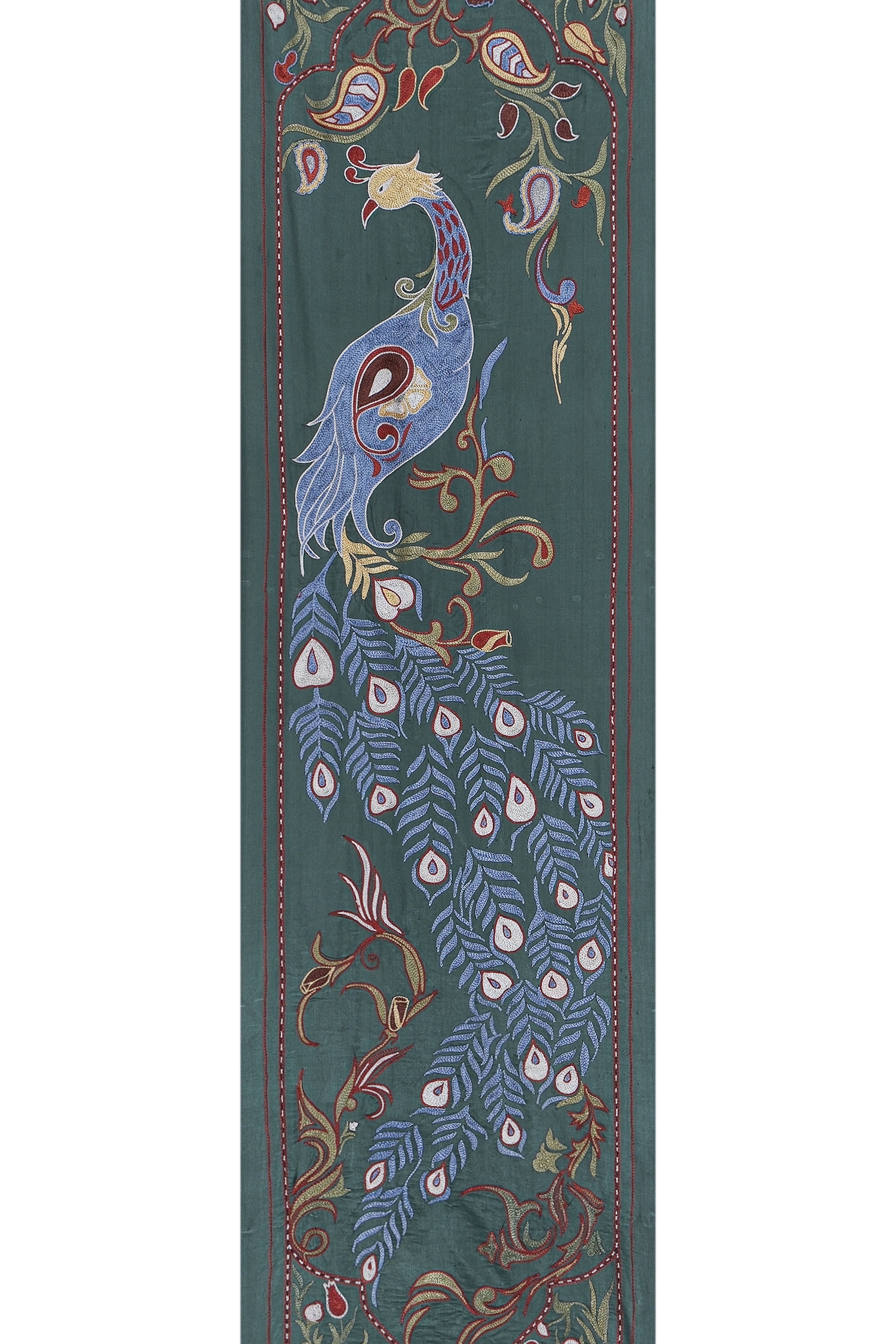 Peacock Suzani Wall Hanging & Bedspread | 1'9'' x 6'