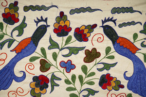 Bird Suzani Table Runner | 17'' x 33''