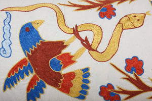 Snake Suzani Bedding Pillow Cover | 18'' x 36''