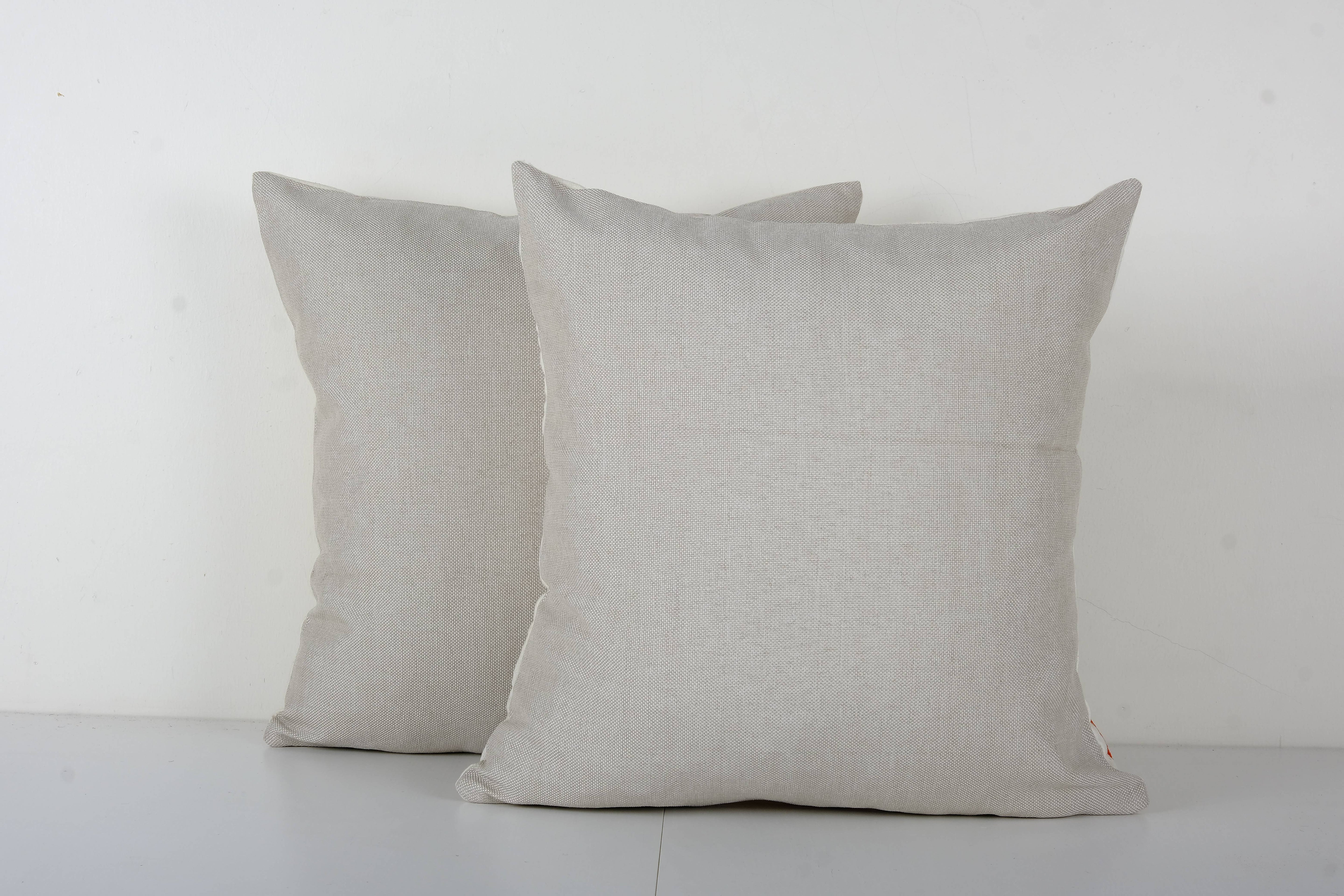 Fish Suzani Pillow Cover Set of 2 | 17'' x 18''