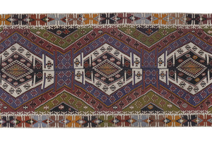 Vintage Turkish Anatolian Kilim Rug 4'11'' x 11'11''