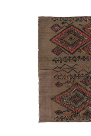 Vintage Turkish Kilim Rug 5'3'' x 6'1''