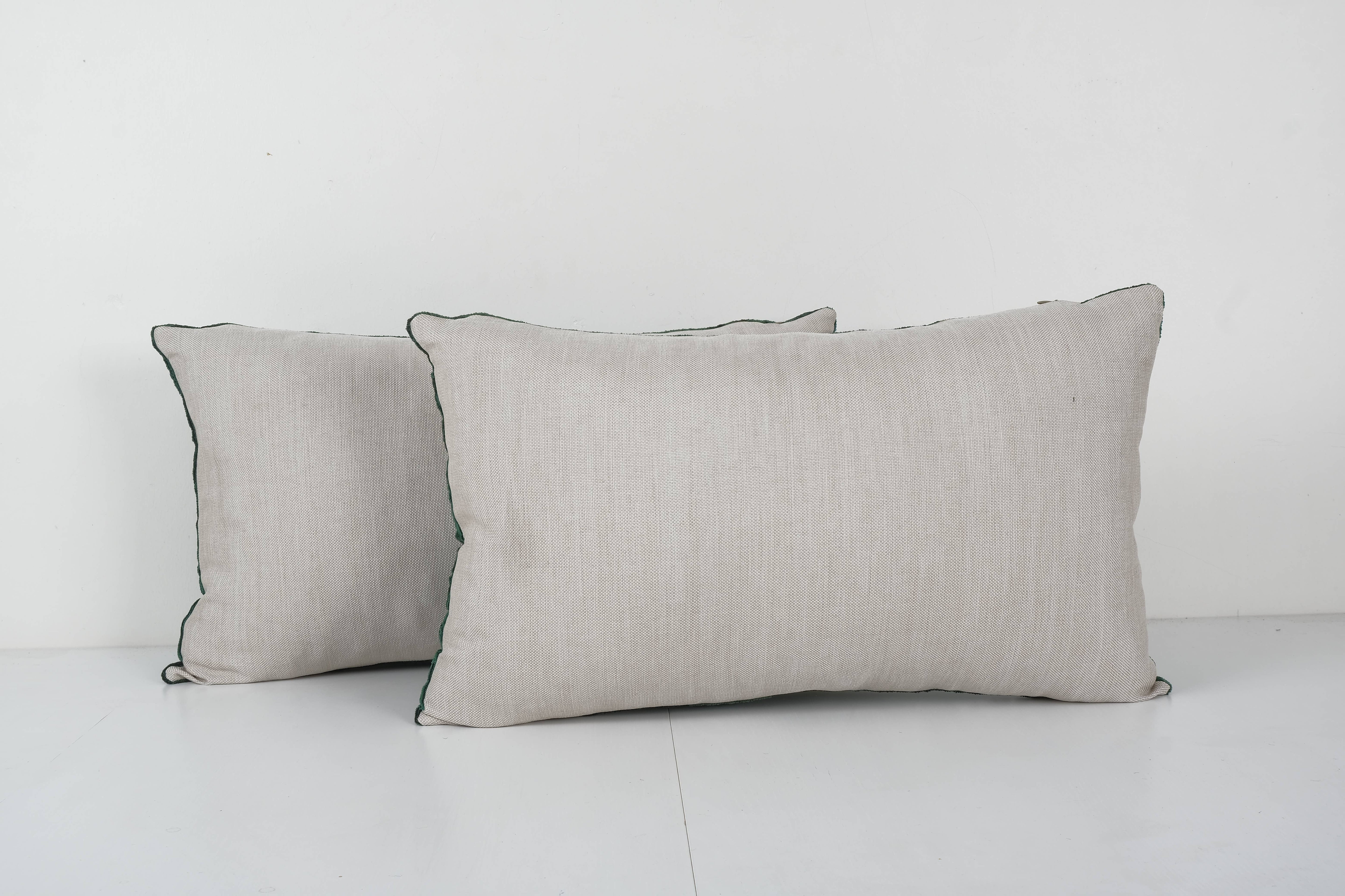 Silk Ikat Velvet Pillow Cover Set of 2 | 16'' x 24''
