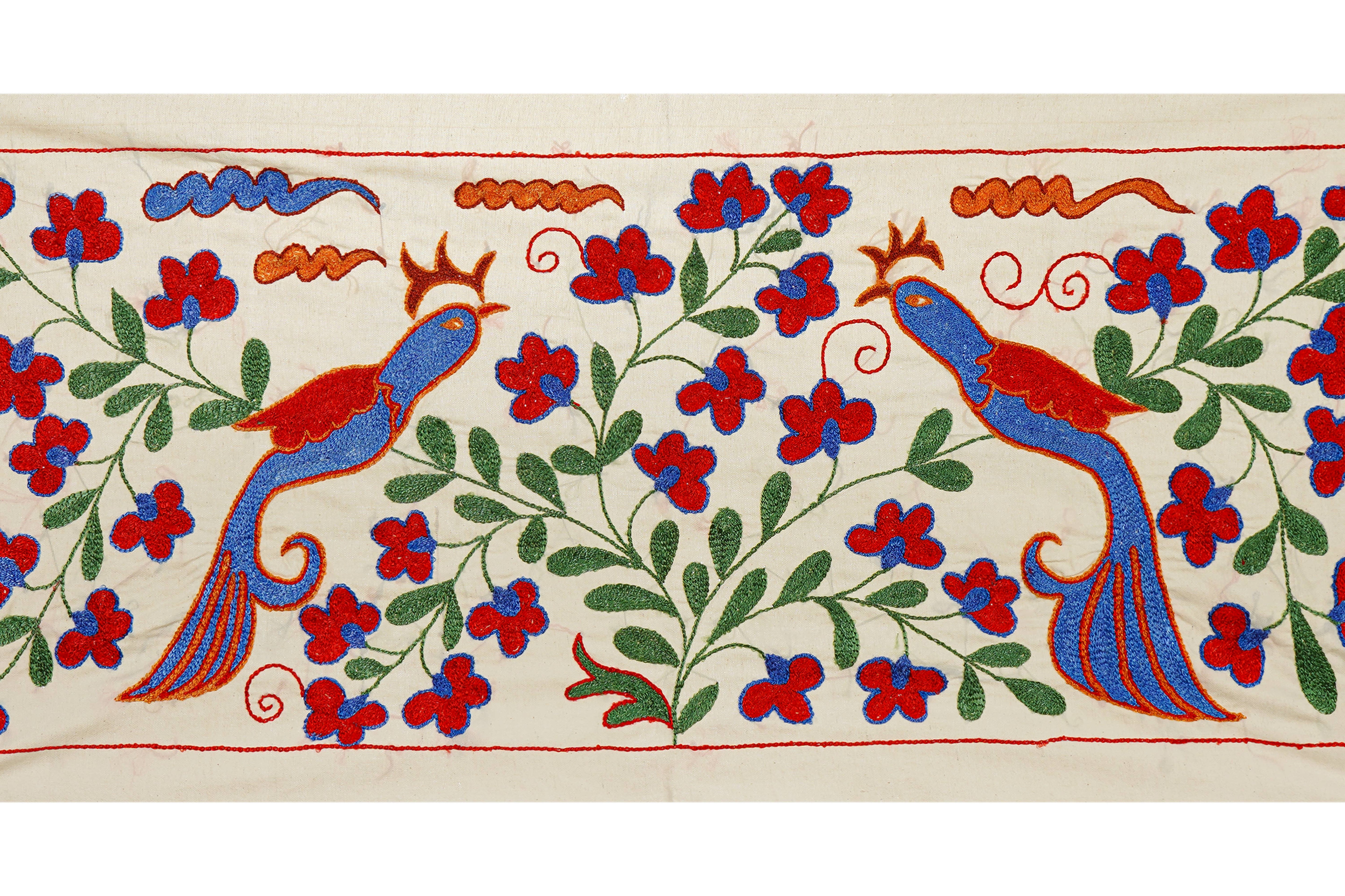 Bird Suzani Table Runner | 17'' x 37''