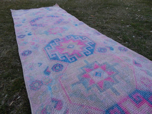 Vintage Herki Runner Rug 2'7'' x 11'11''
