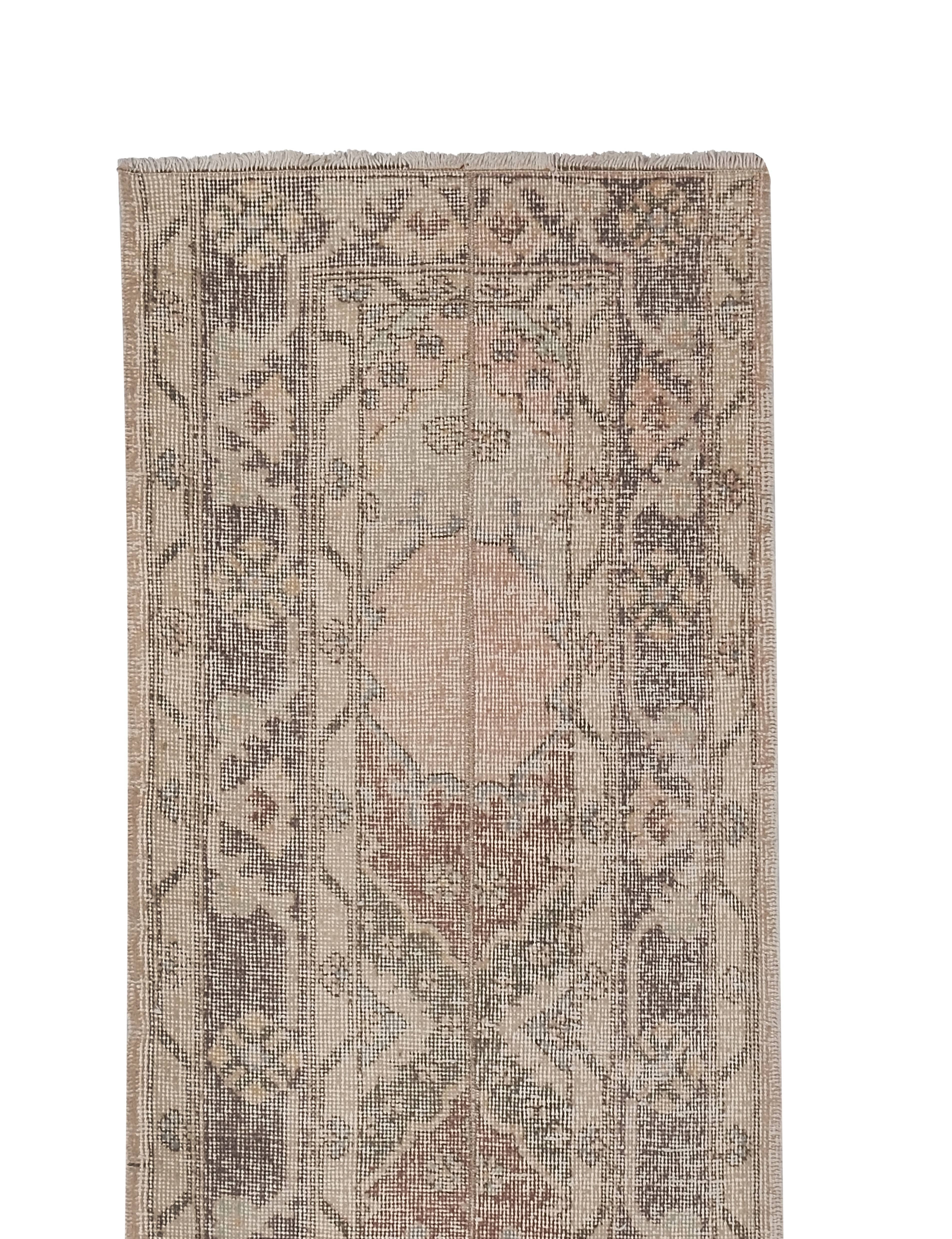Vintage Turkish Runner Rug 2'1'' x 24'5''