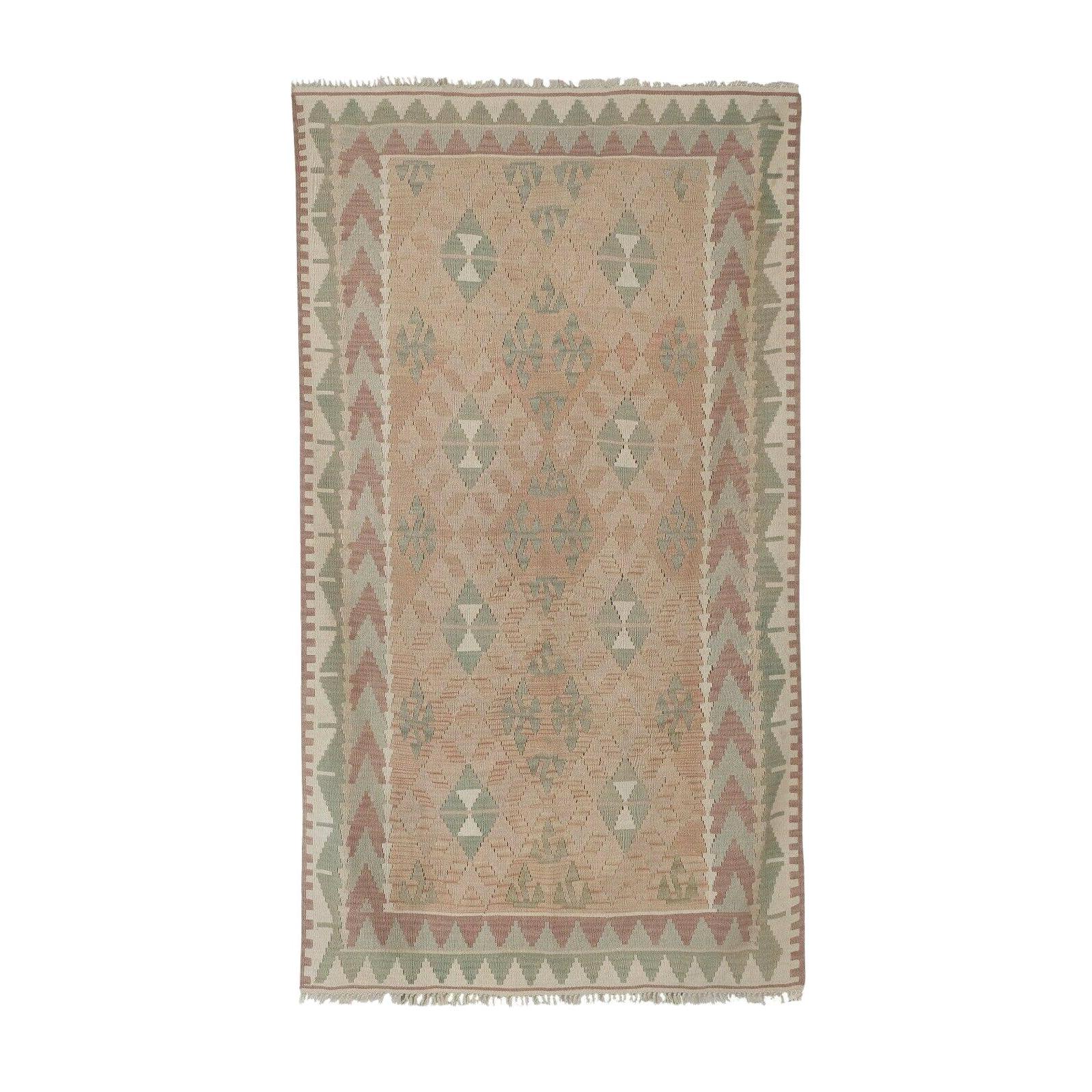 Vintage Turkish Konya Kilim Rug 4'6'' x 7'7''