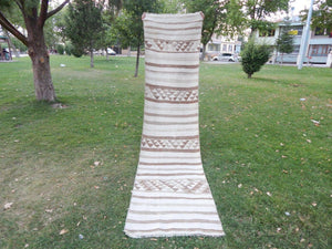 Vintage Herki Kilim Runner 2'9'' x 11'1''