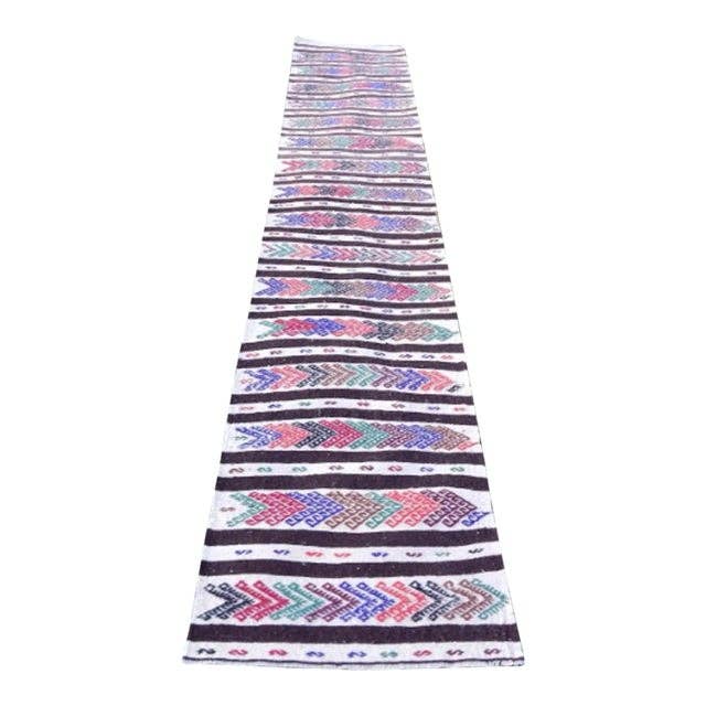 Vintage Turkish Runner Rug 2' x 10'11''