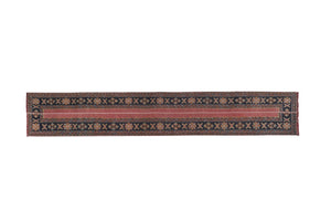 Vintage Turkish Runner Rug 2' x 12'4''
