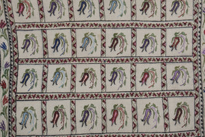 Vintage Turkish Kilim Rug 46'' x 49''
