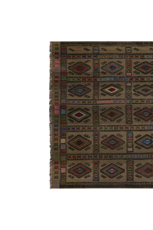 Vintage Turkish Kilim Rug 5'7'' x 7'7''