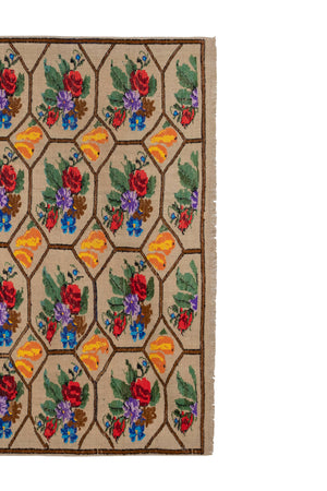 Vintage Turkish Kilim Rug 4'11'' x 6'