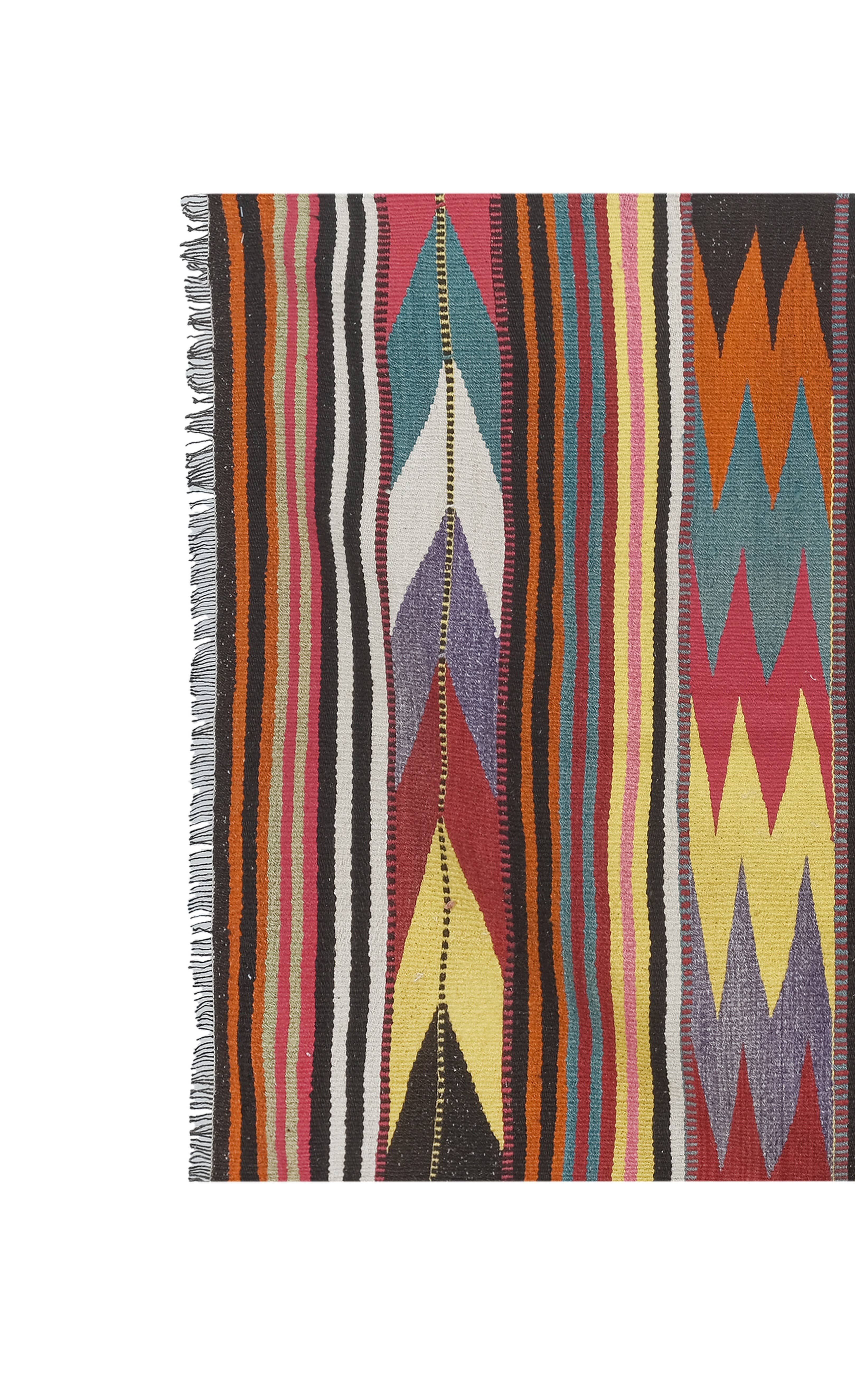Vintage Turkish Kilim Rug 36'' x 59''