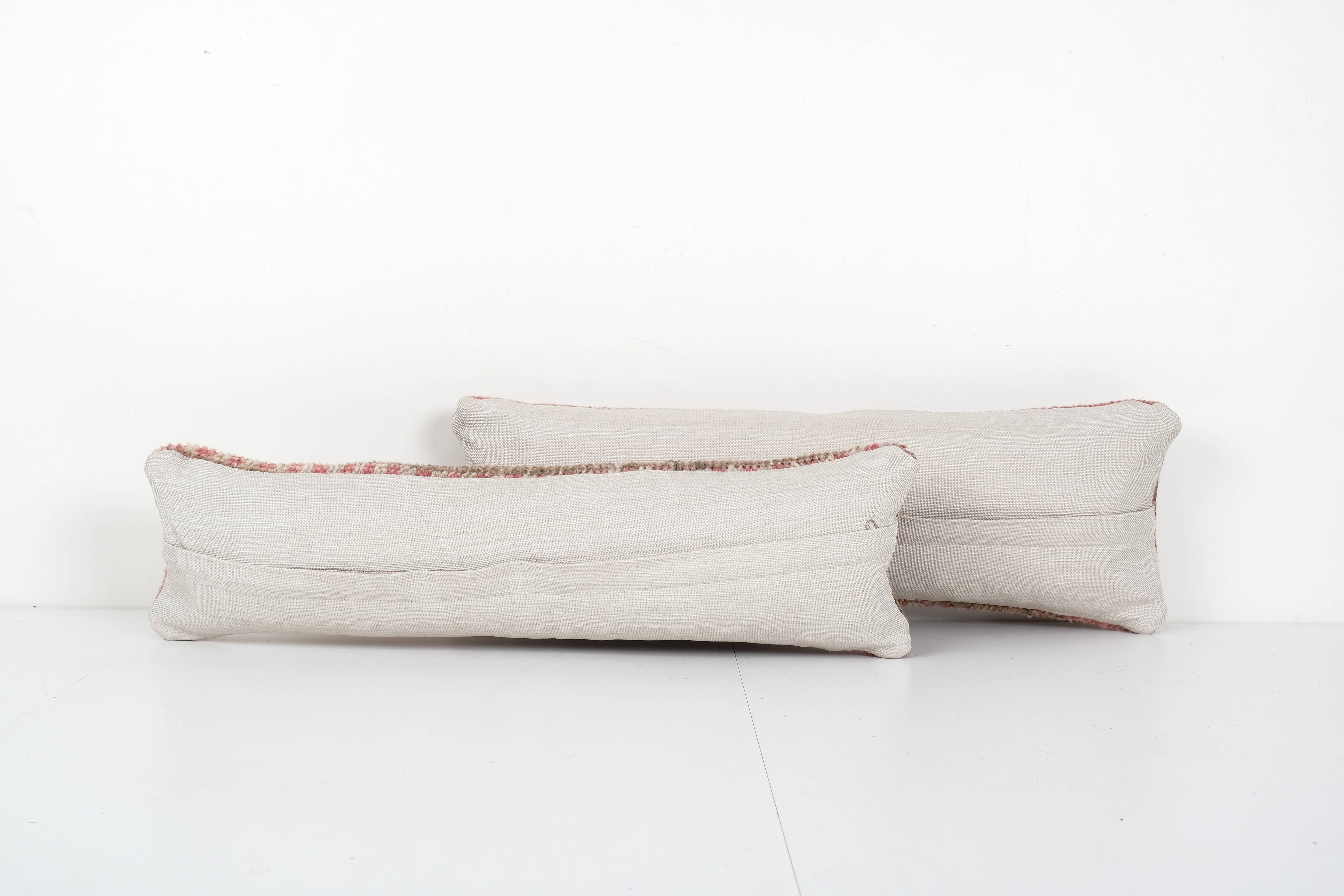 Rug Pillow Cover Set of 2 | 6'' x 24''