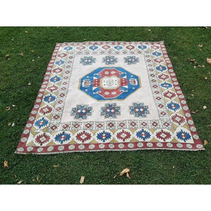 Vintage Oushak Rug 6'3'' x 6'9''