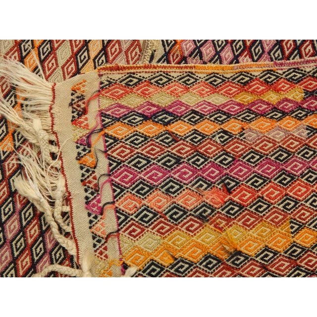 Vintage Turkish Kilim Rug 4'2'' x 5'