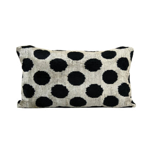 Silk Ikat Velvet Pillow Cover | 16'' x 24''