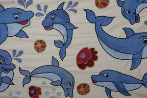 Fish Suzani Wall Hanging & Tablecloth | 18'' x 55''