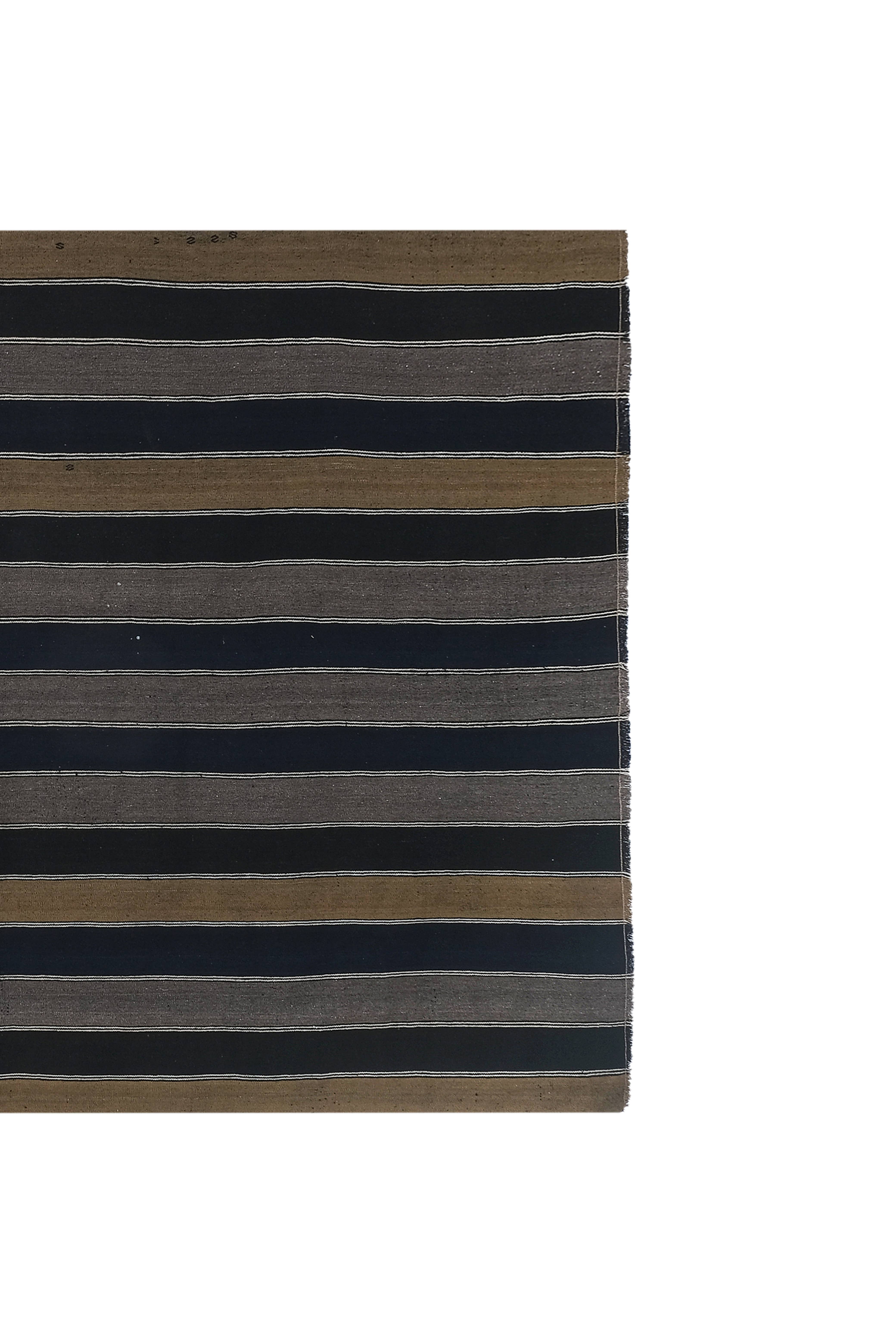 Vintage Turkish Kilim Rug 6'2'' x 11'3''